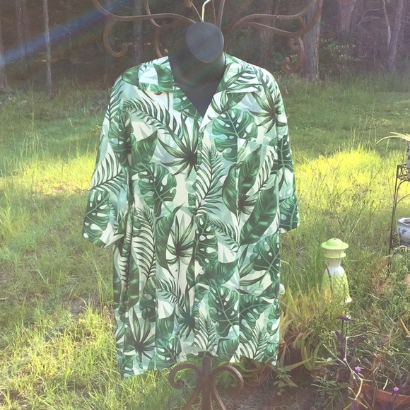 🌴NWOT Mens Unisex Too Fun Hawaiian Style Shirt Size 2XL Wardrobe Must Have 🌴 - Picture 1 of 12